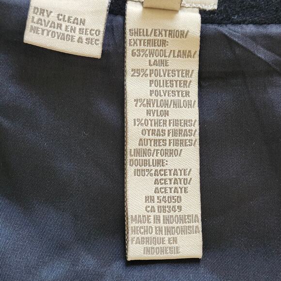 Vintage Wool Blend Blanket Wrap Skirt Size 10 Jones New York Country Black & Red - Picture 4 of 8